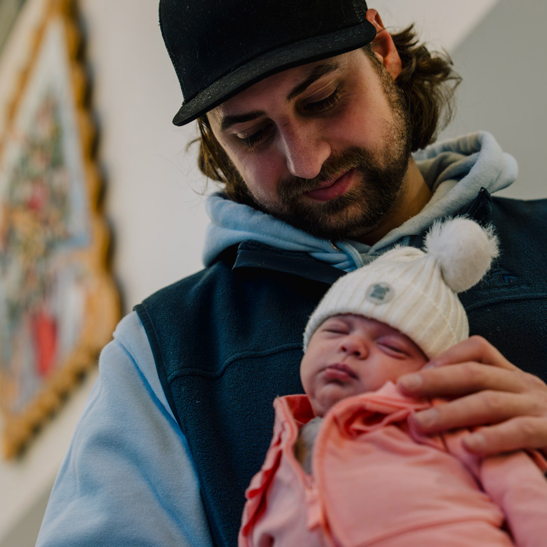 Dad Holding Baby